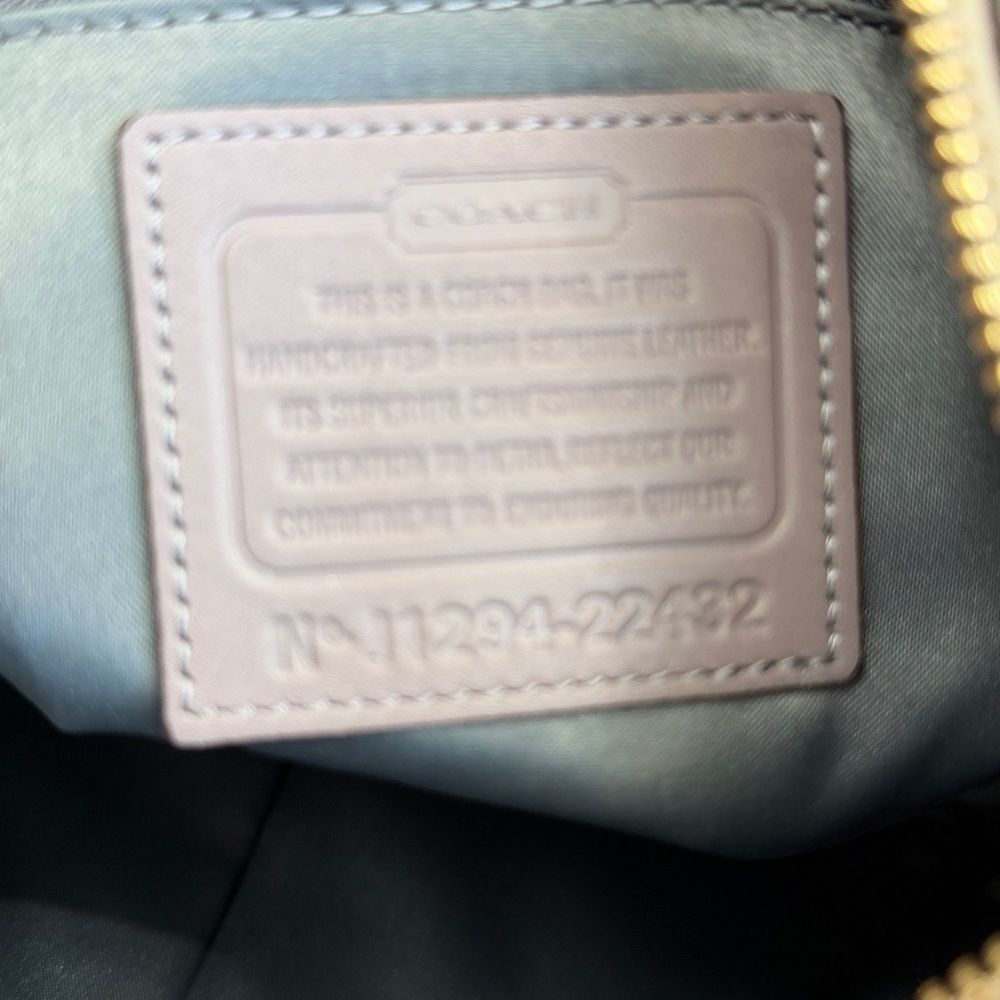 Coach genuine leather colorblock shoulder crossbody purse removable strap - Picture 13 of 13